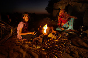 Nomads at a camel fair, Kolayat, Rajasthan, India