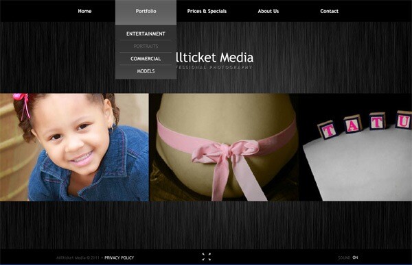 digital portfolio for photographers