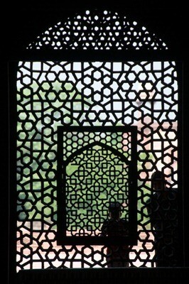3. Through the Screen at Humayun's Tomb - Delhi, India - Copyright 2011 Ralph Velasco
